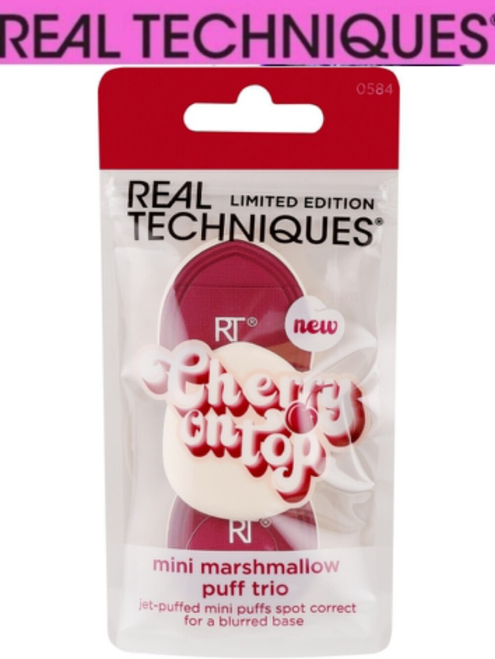 Real Techniques Cherry On Top Mini Marshmallow Puff Trio